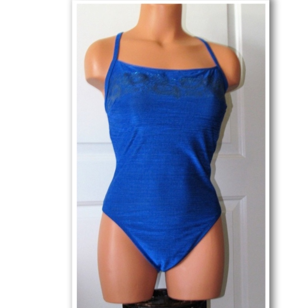 Sessa Royal Blue Shimmery One-Piece Swimsuit